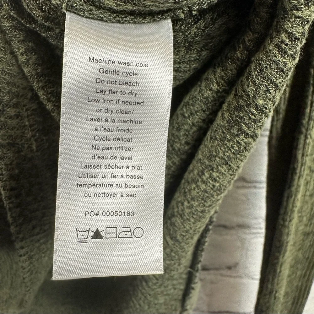 Rag & Bone Women’s Knit Rib Tee Long Sleeve Jersey Knit T-Shirt Green S - Picture 4 of 6
